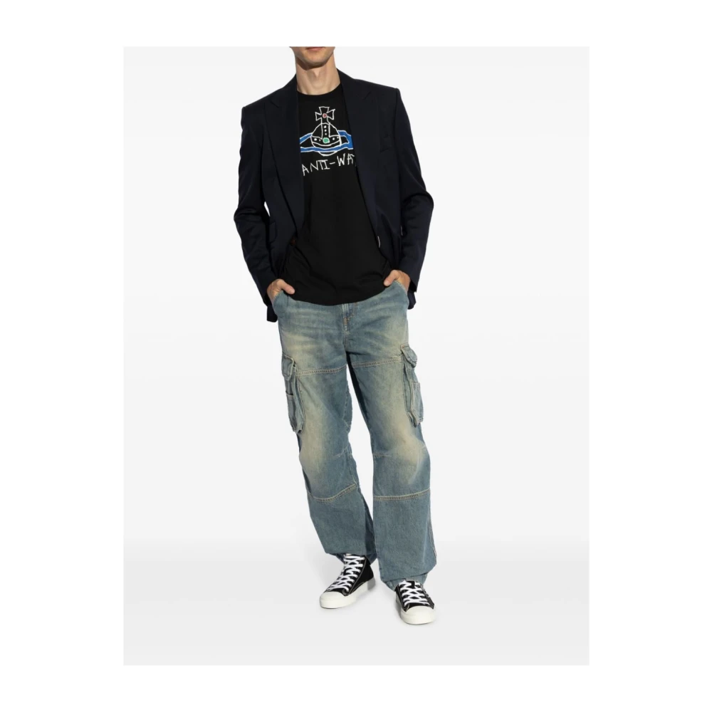 Vivienne Westwood Zwarte T-shirts en Polos Black Heren