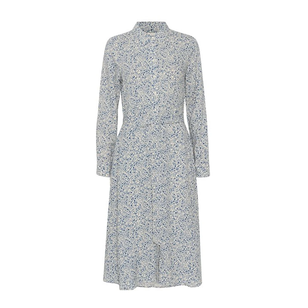 Part Two Multicolor Shirt Dresses, Female, 3XL, Blue Opal Mini Print Dress