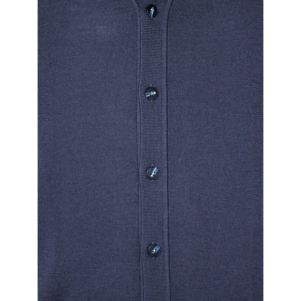 Kangra Grijze Wollen Mouwloze Vest met V-hals Gray Heren