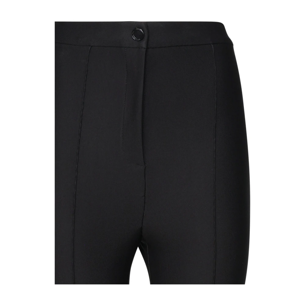 pinko Zwarte Tapered Leg Broek Black Dames