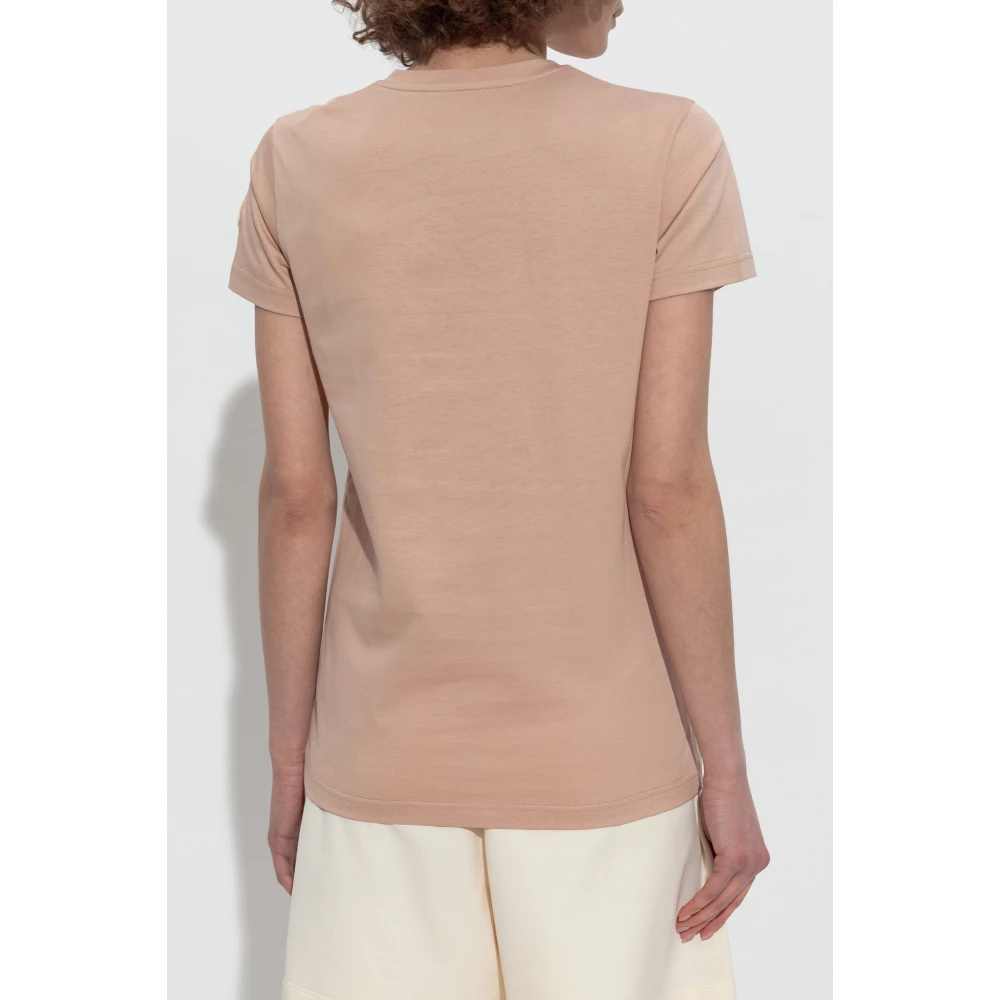 Moncler Katoenen T-shirt Pink Dames