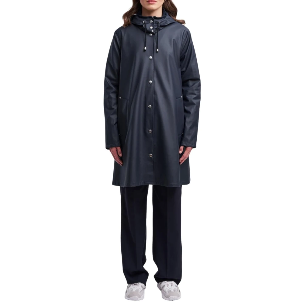 Stutterheim Lättviktsregnjacka Mosebacke Marinblå Blue, Dam