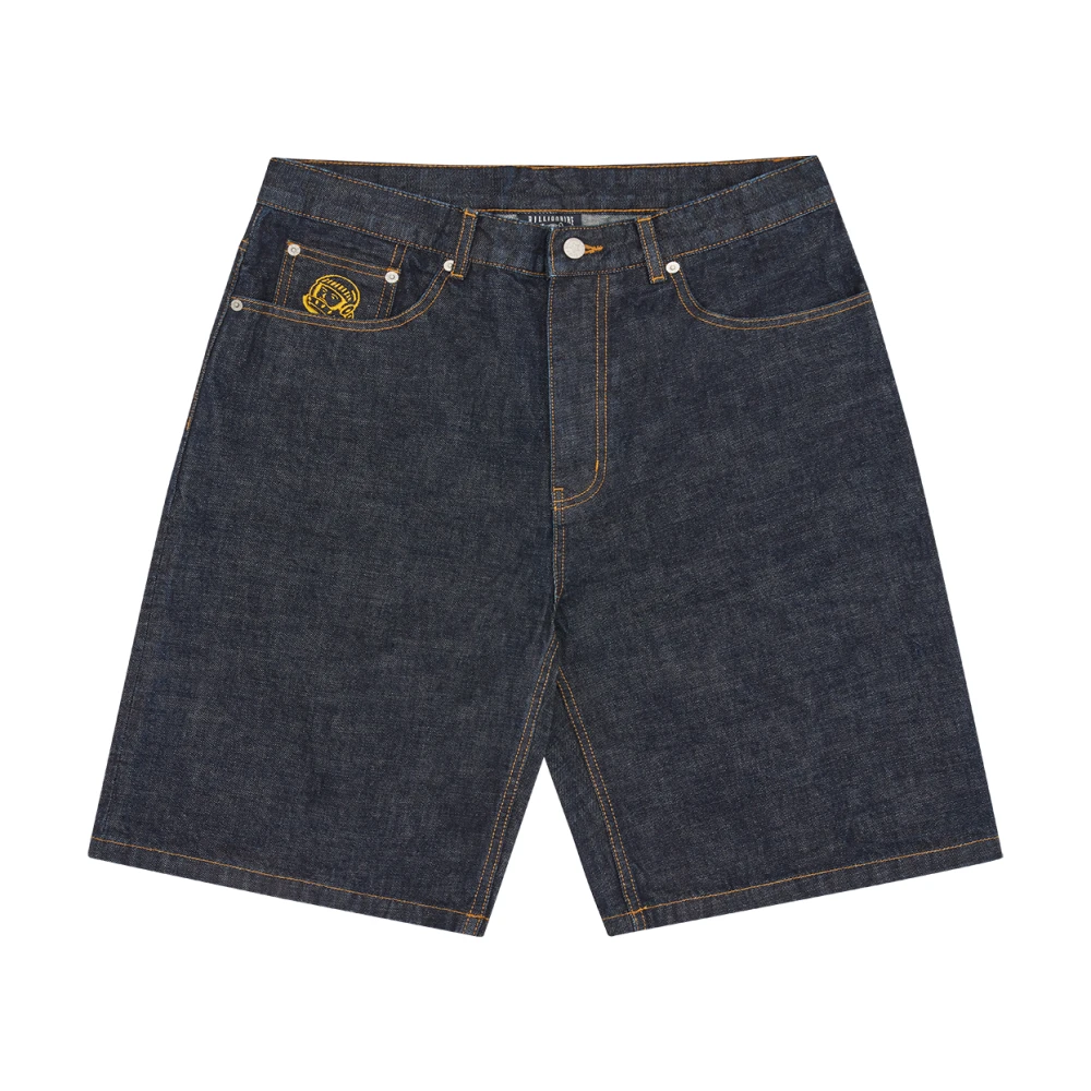 Billionaire Blue Denim Shorts, Male, W32, Diamonds & Dollars Selvedge Denim Shorts