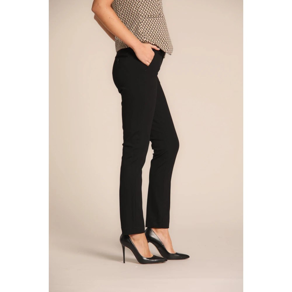 Mason's Slim Fit Chino Broek voor Vrouwen Black Dames