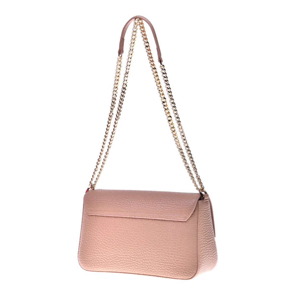 Baldinini Schoudertas in Nude Tumbled Leer Beige Dames