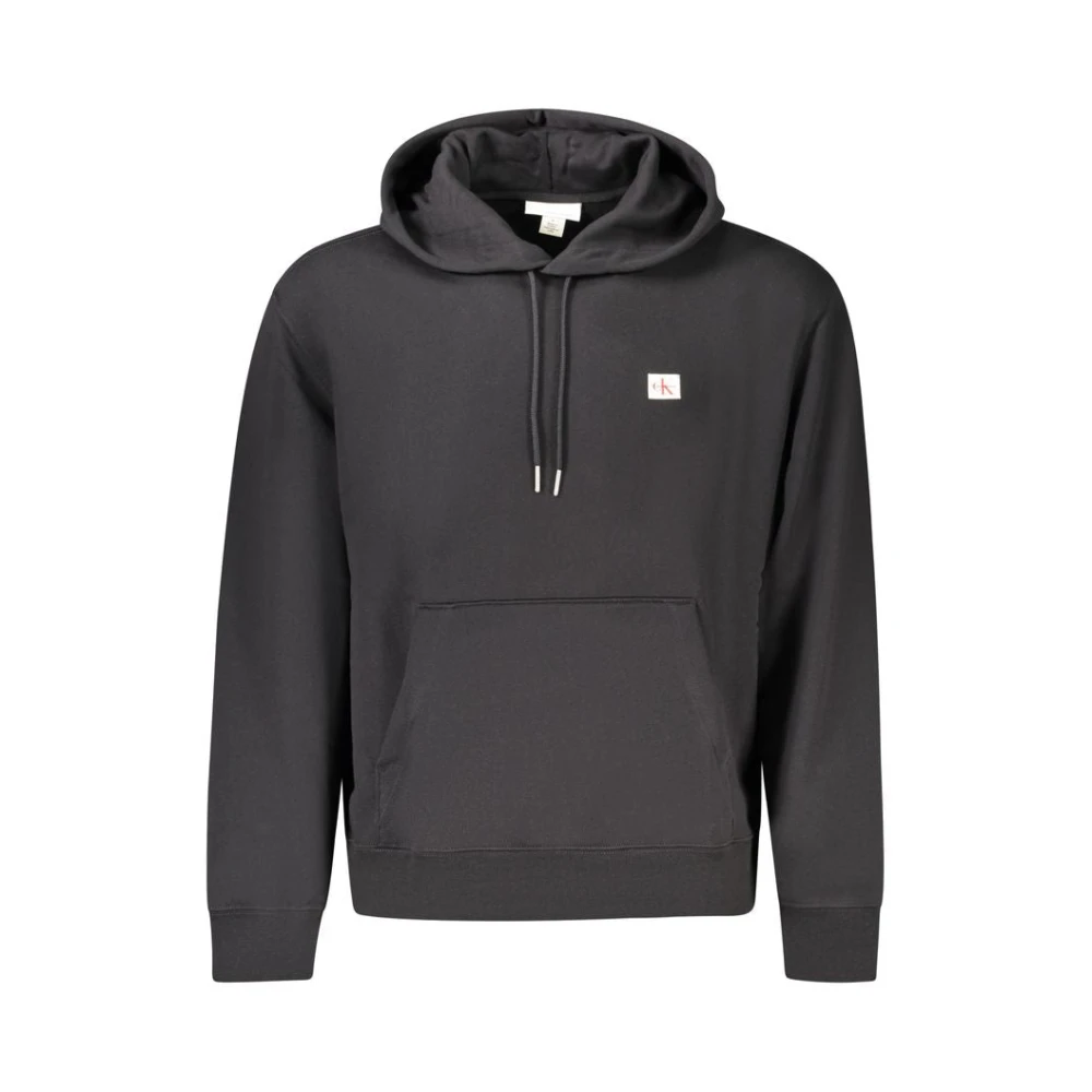 Calvin Klein Men’s Terry Badge Hoodie, Black (Black), XXL - Image 3