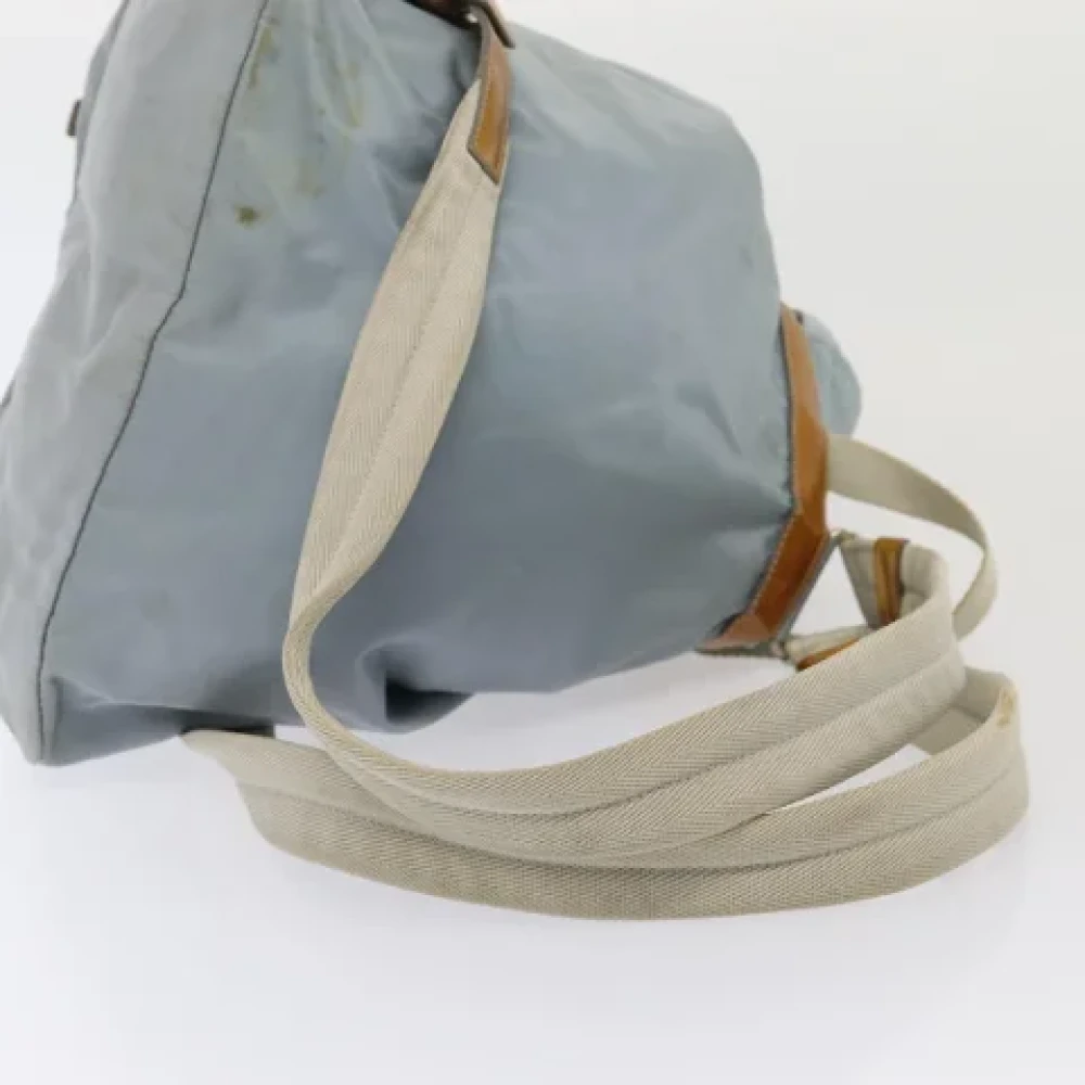 Prada Vintage Pre-owned Nylon backpacks Blue Dames