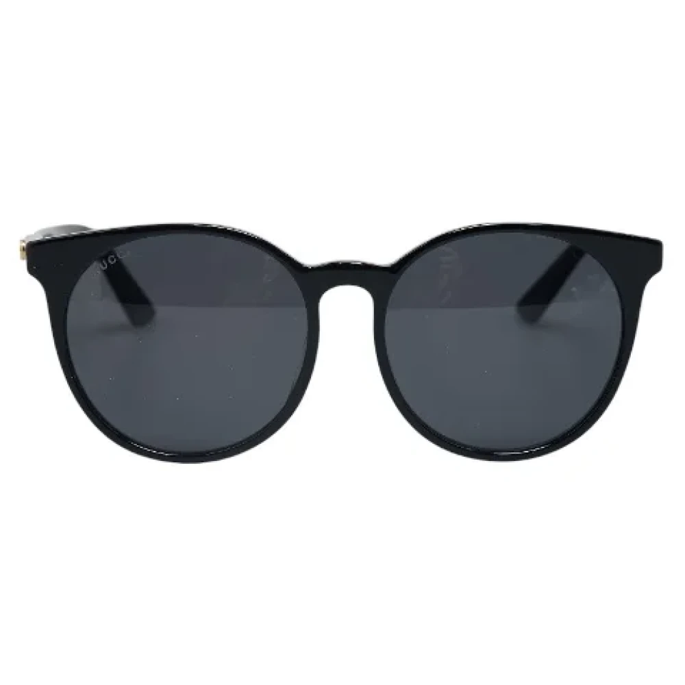 Gucci Vintage Pre-owned Plastic sunglasses Black Dames