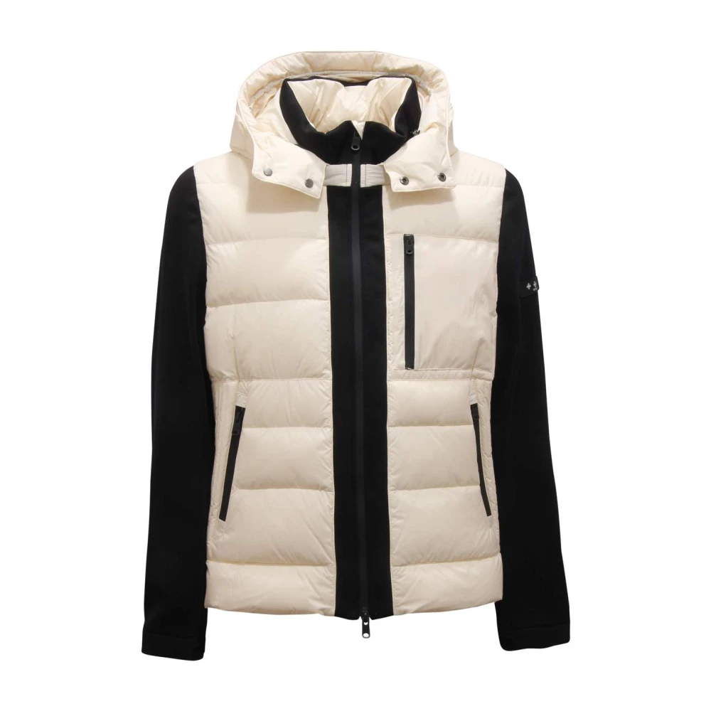 Tatras Uomo Beige Giacca In Piumino Leggero Con Cappuccio Removibile