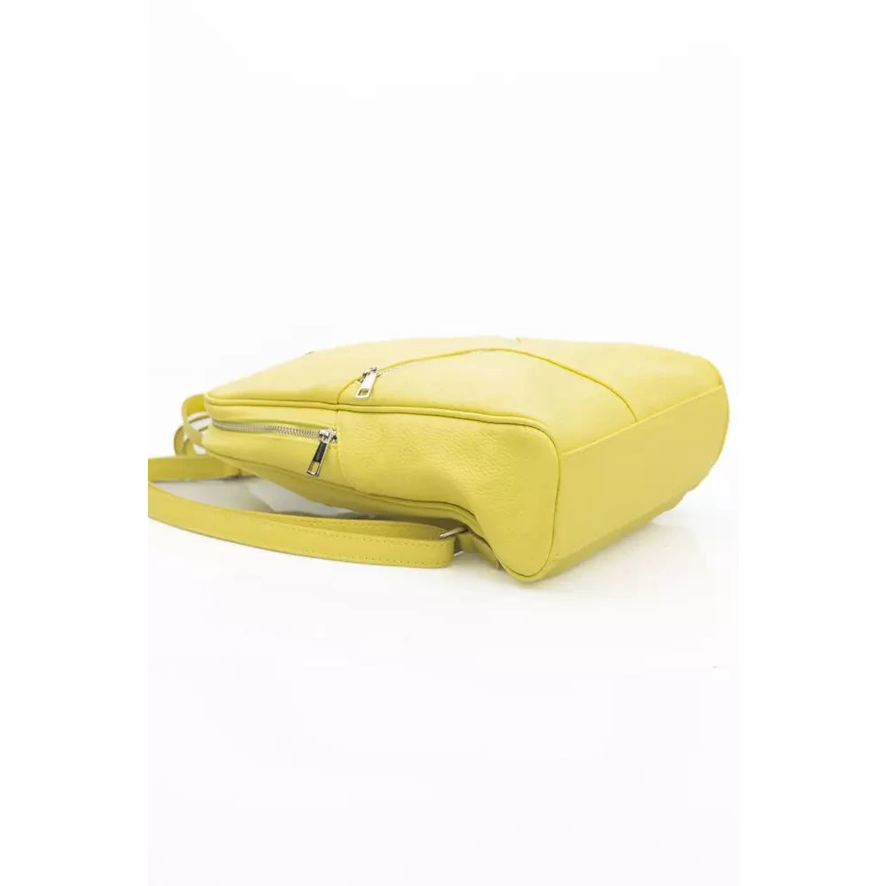 Baldinini Sunshine Yellow Leren Rugzak Yellow Unisex