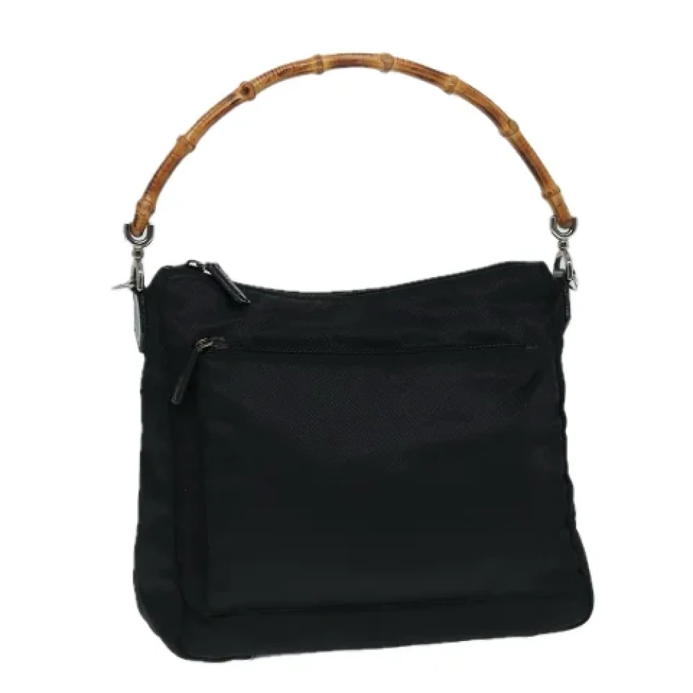 Gucci Vintage Pre-owned Nylon handbags Black Dames