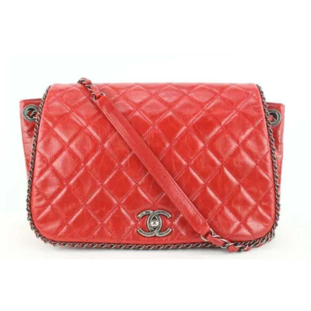 Chanel Vintage Andrahands Axelväska Red, Dam