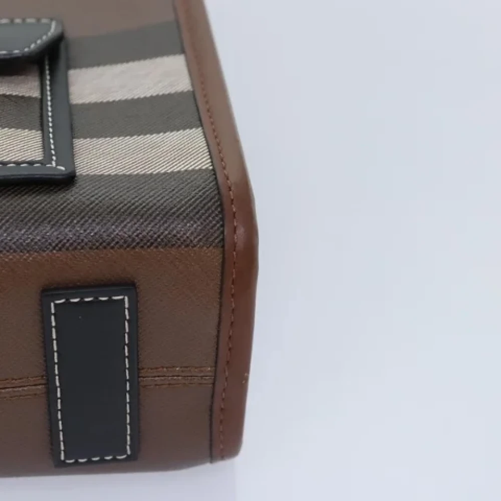Burberry Vintage Pre-owned Leather handbags Brown Dames