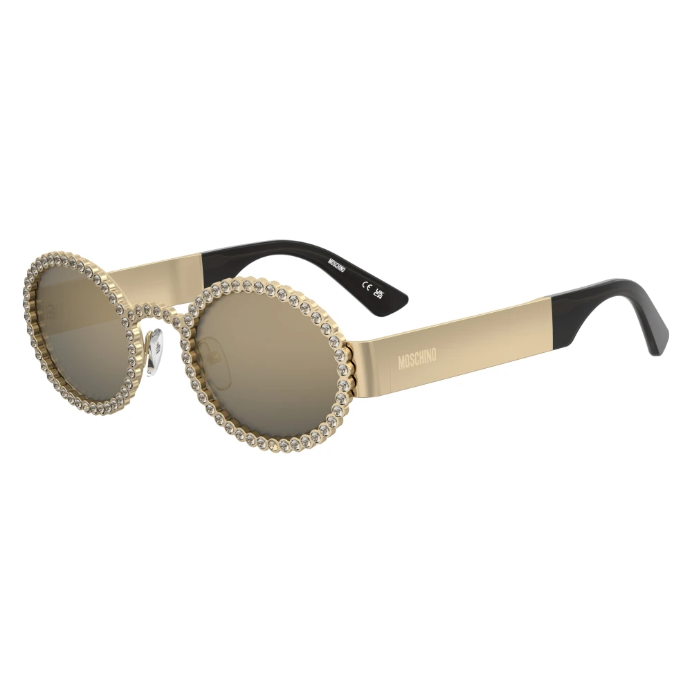 Moschino Women's Yellow Sunglasses, 52 Mm, Rose Gold Mirrored Sunglasses