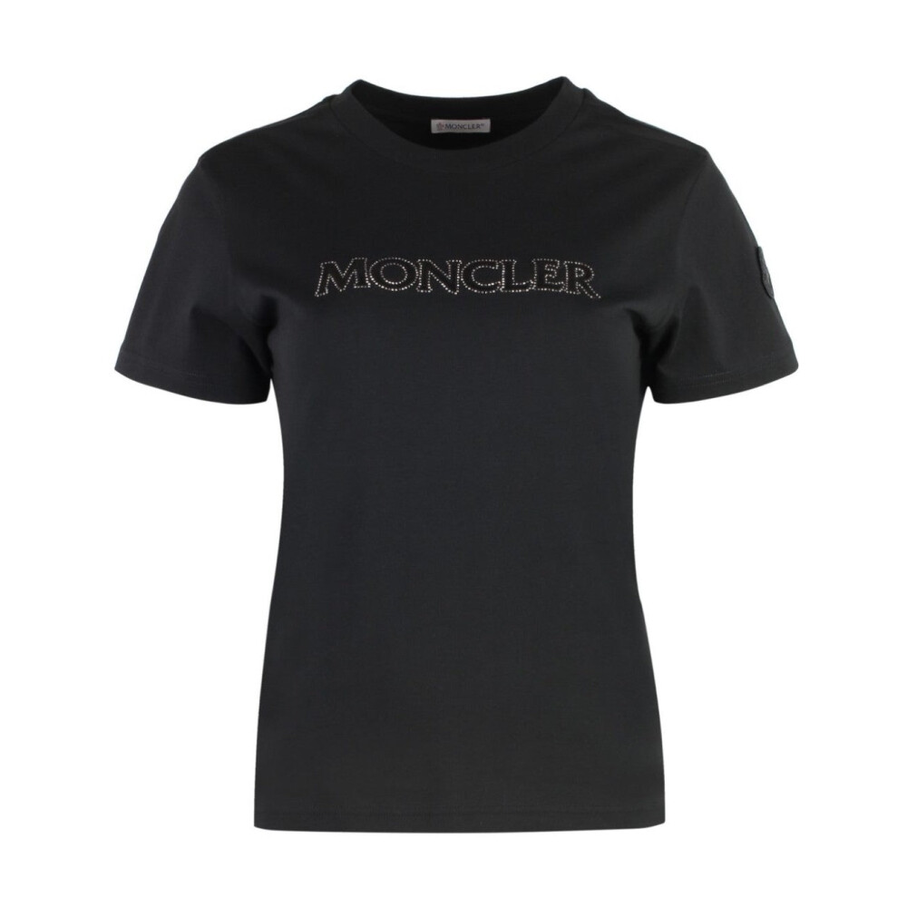 MONCLERレディース ストーンTシャツ モンクレール MONCLER Tシャツ カットソー ブラック レディース