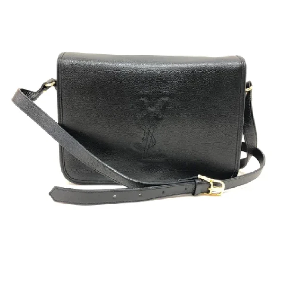 Yves Saint Laurent Vintage Pre-owned Leather shoulder-bags Black Dames