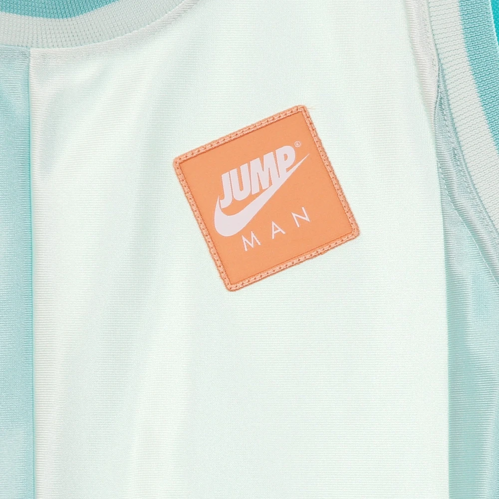Jordan Basketbal Tanktop met Asymmetrische Zoom Green Heren
