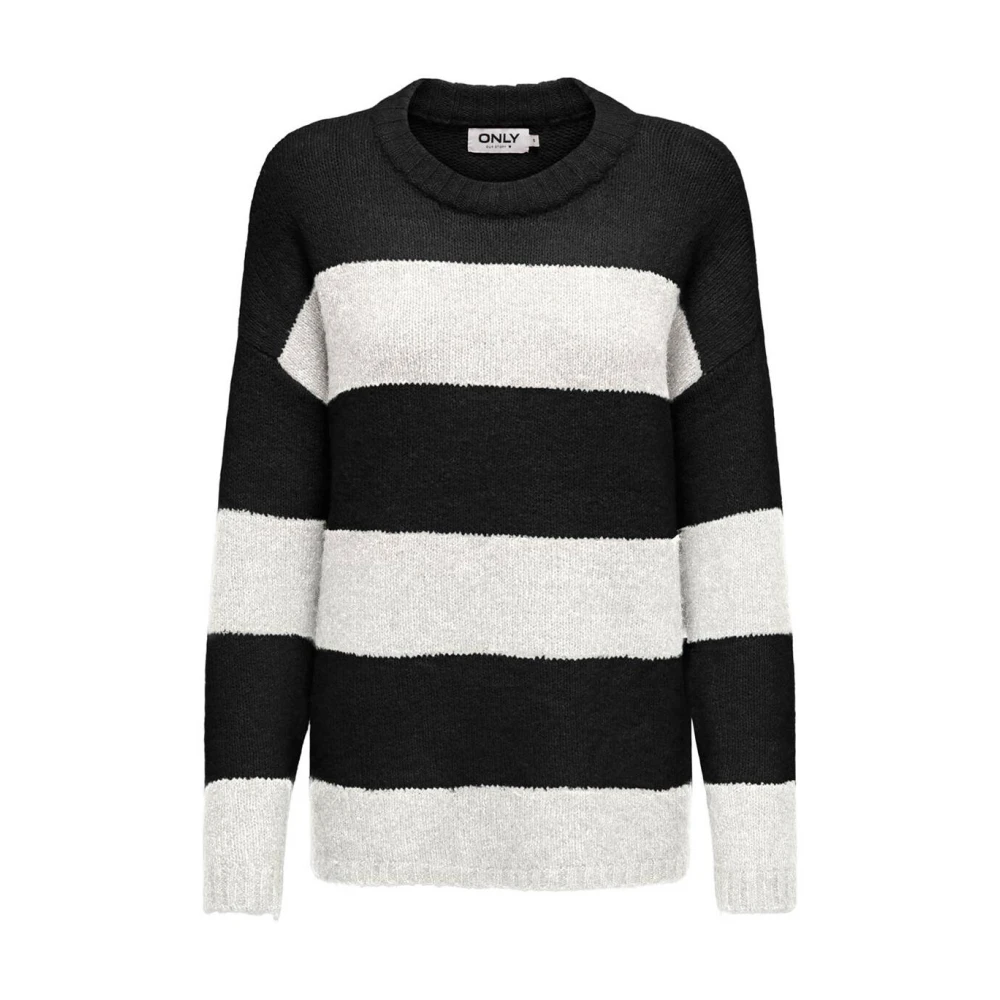 Only Life Pullover Gebreide Trui Black Dames