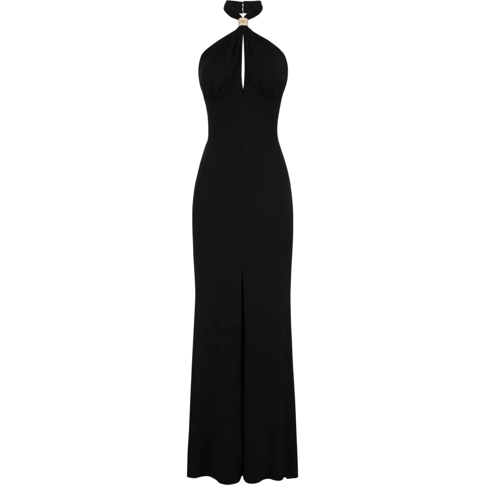 Elisabetta Franchi Elegante Avond- en Ceremoniejurk Black Dames