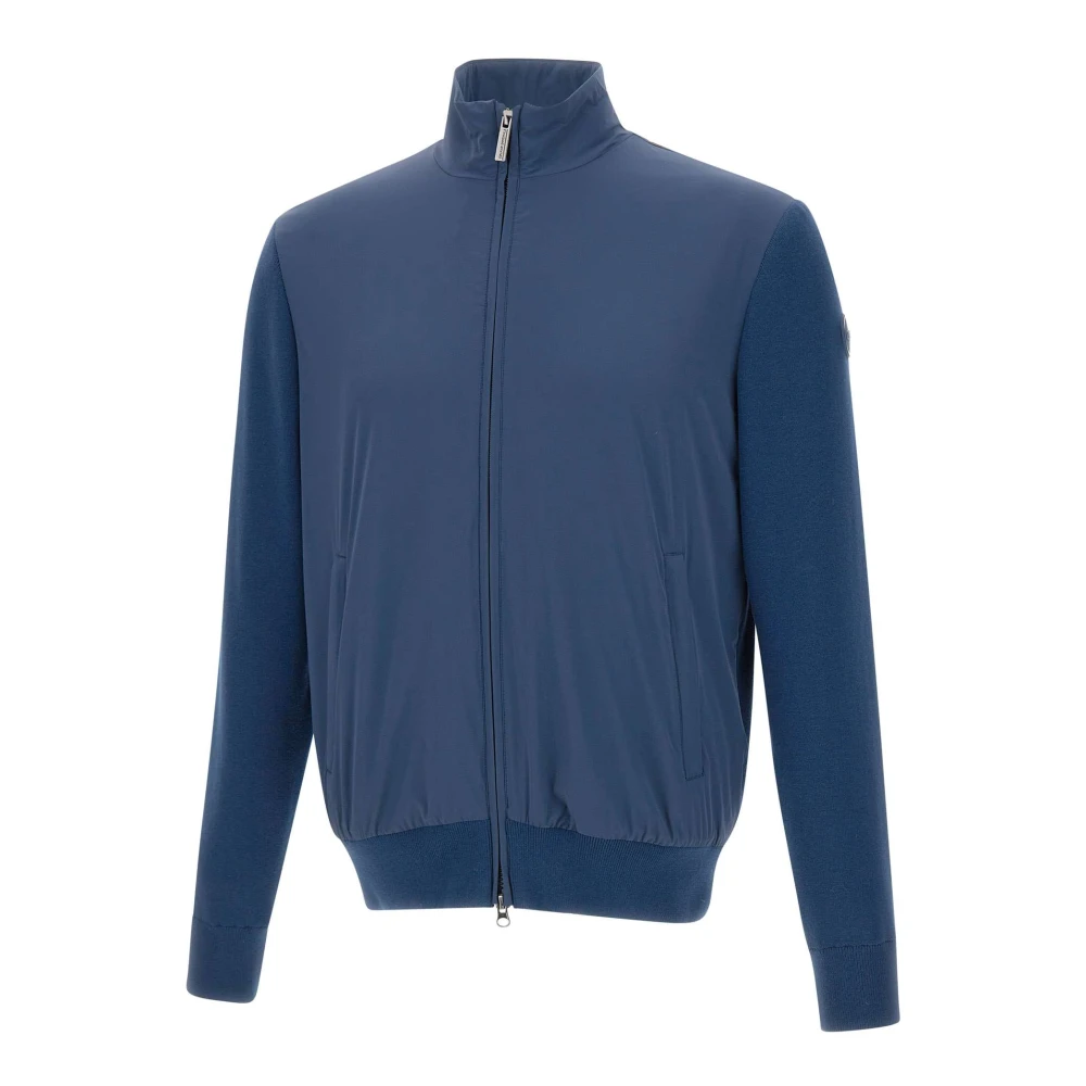 Colmar Men's Blue Multi Material Padded Hybrid Jacket