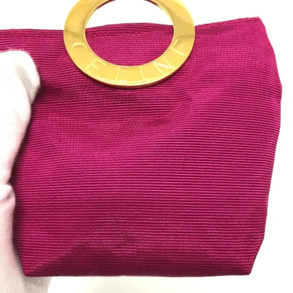 Celine Vintage Pre-owned Fabric celine-bags Pink Dames