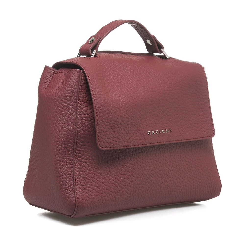 Orciani Rode leren handtas Sveva Soft Small Red Dames