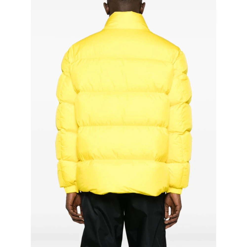 Moncler Gele Gewatteerde Nylonjas Yellow Heren