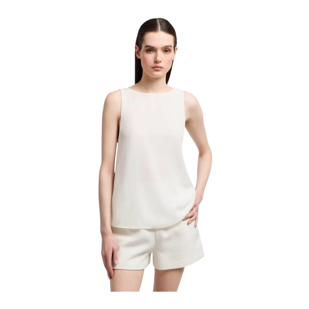 Emporio Armani Mujer Blanco Camisetas, Talla: L