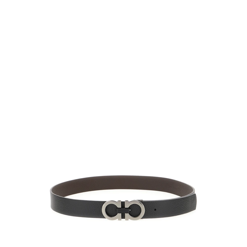 Ferragamo Men's Black Cinture Belt - Belts - 115 Cm - Accessories