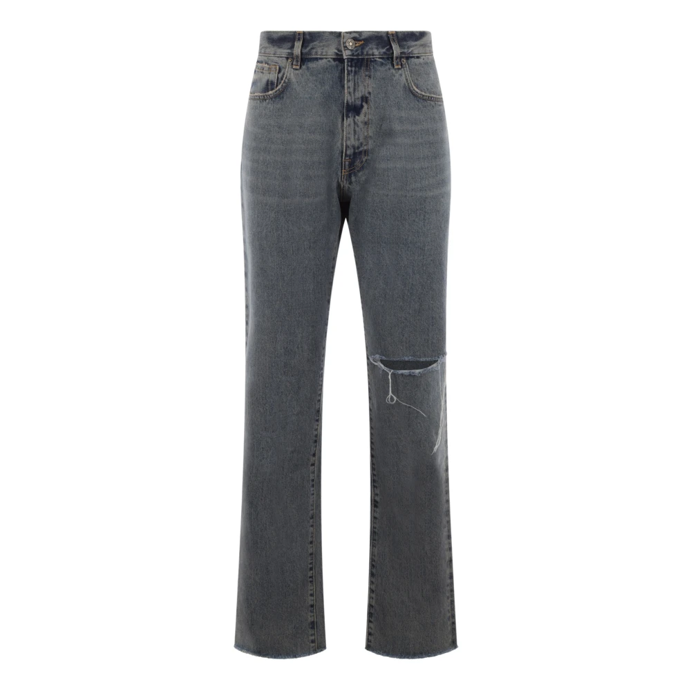 424 Regular-Fit Denim Jeans met gescheurde details Blue Heren