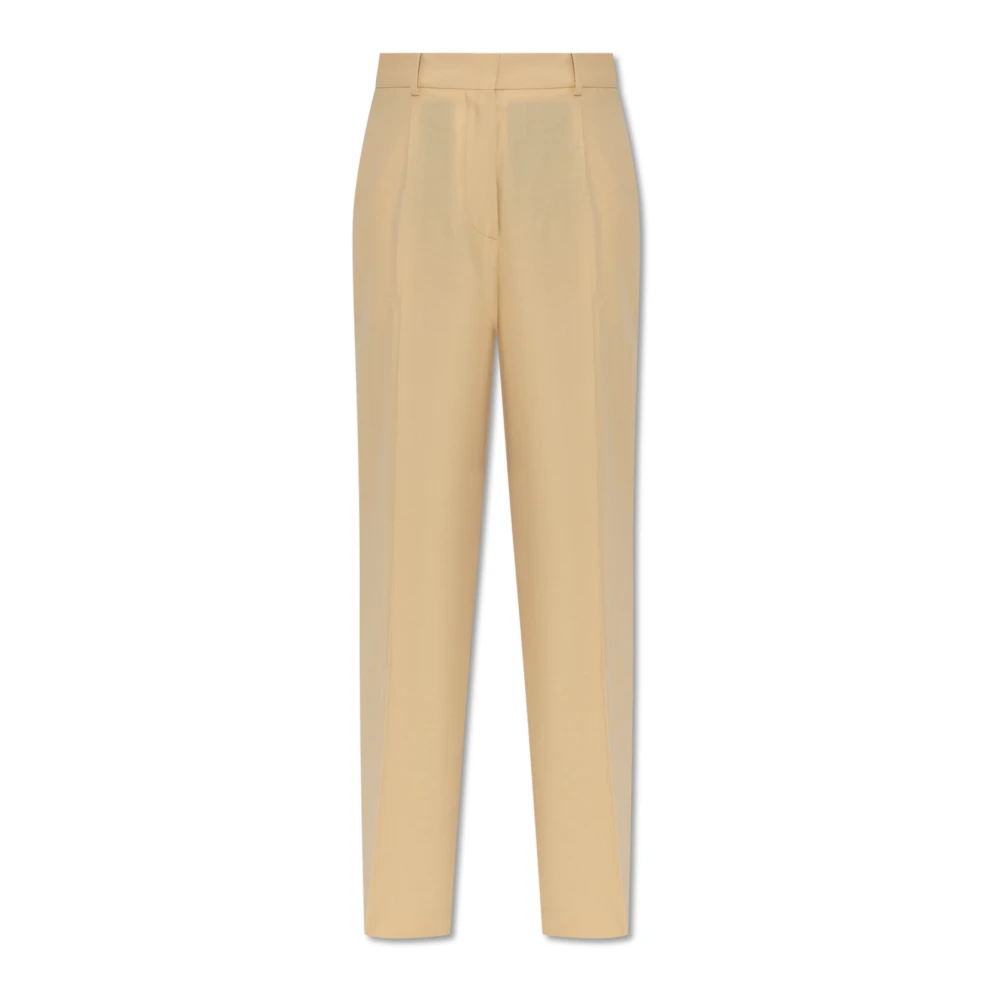 Lanvin Plooivoorkant broek Beige Dames