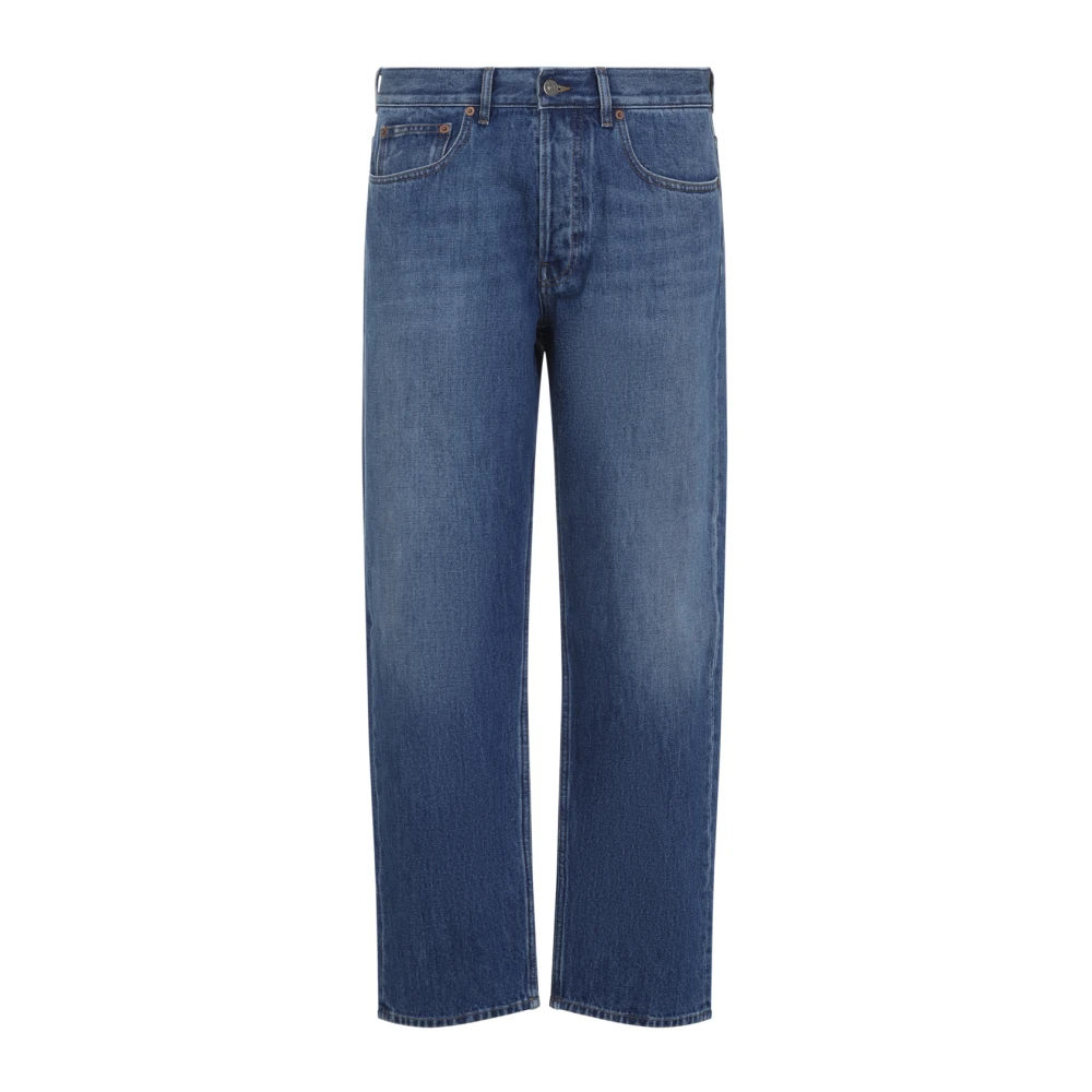 Valentino Men's Blue Straight Fit Jeans, W31, 5-Pocket Straight-Leg Jeans