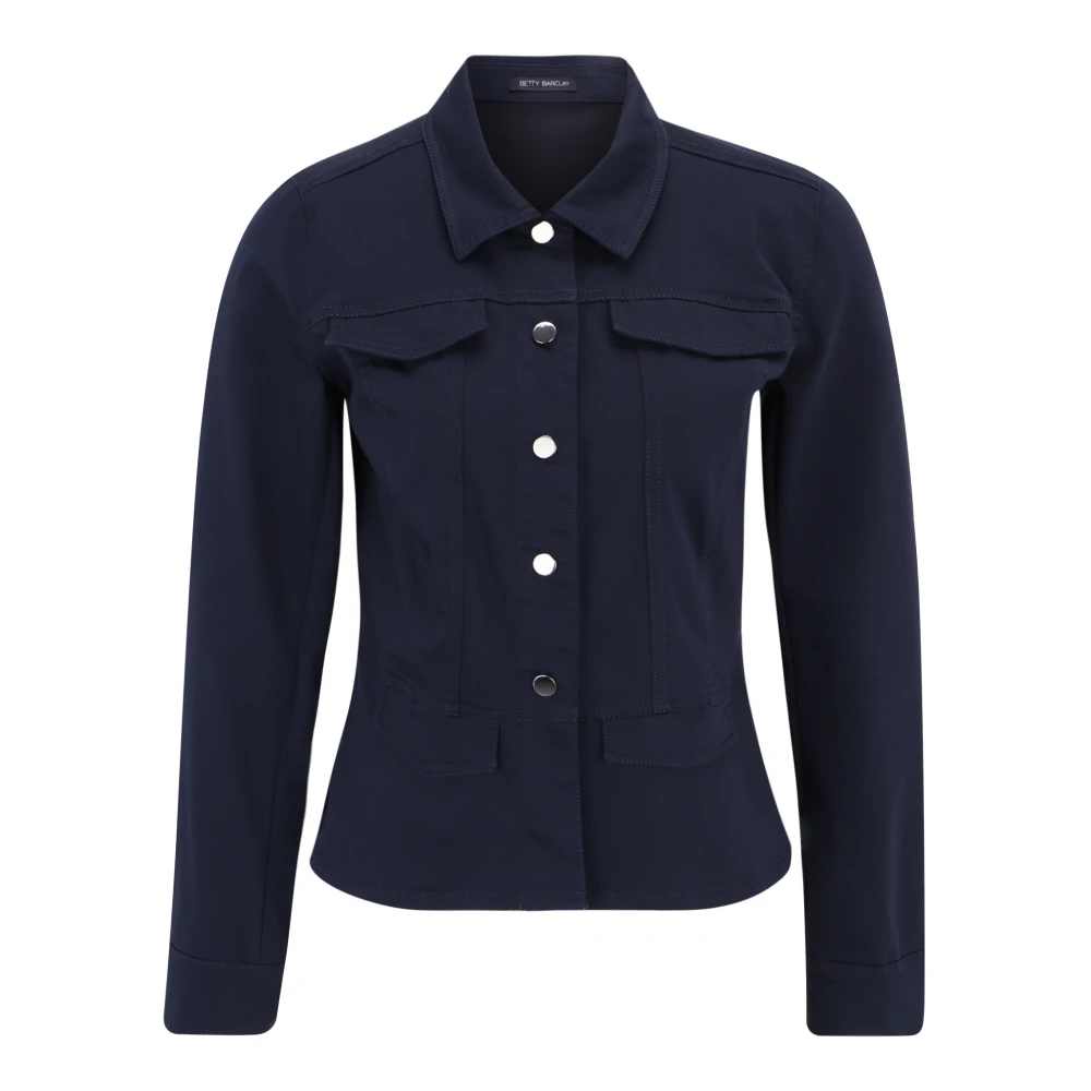 Betty Barclay Blazerjas met lange mouwen en peplum Blue Dames