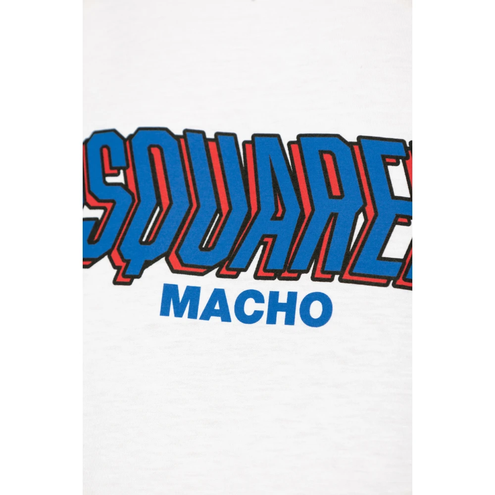 Dsquared2 T-shirt met logo White Heren