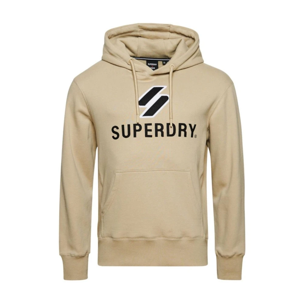 Superdry Men's Beige Hoodies, S, Hoodies