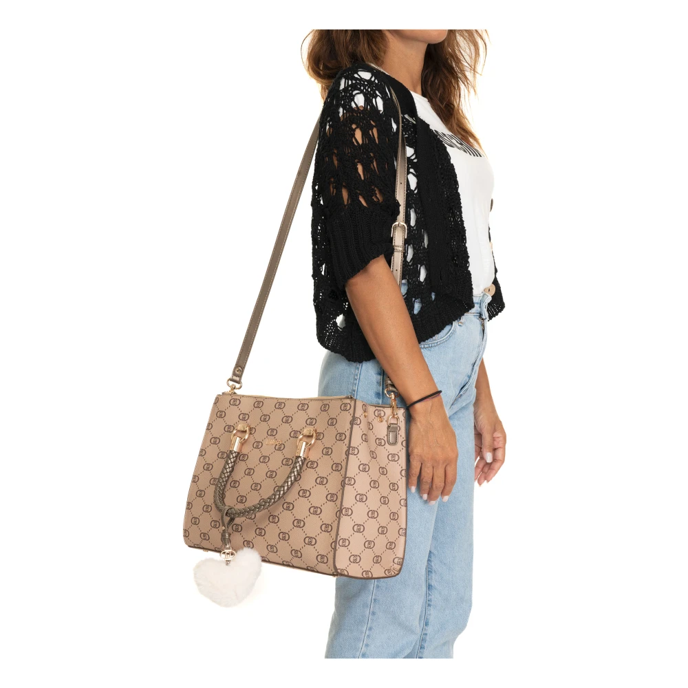 Liu Jo Stijlvolle Handtas met Afneembare Band Beige Dames
