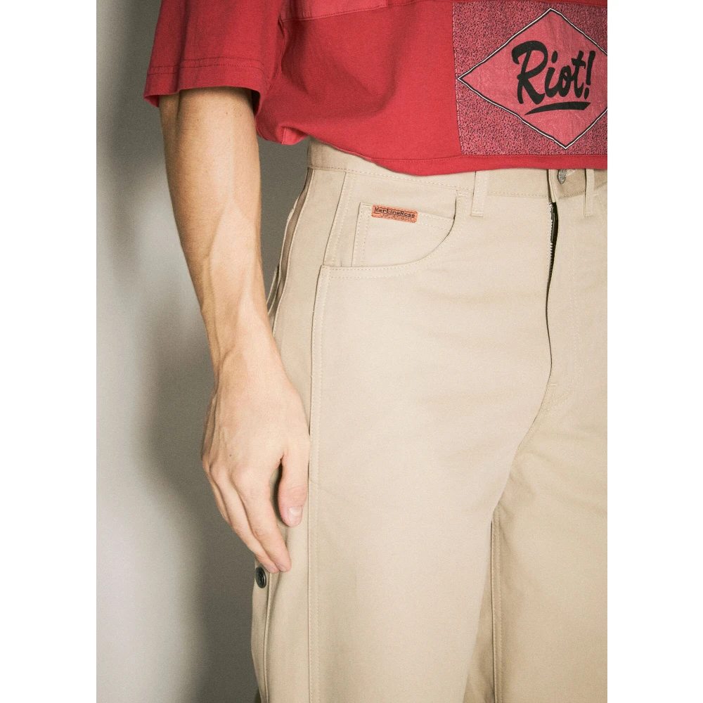 Martine Rose Snap-knoop Sportieve Chino Broek Beige Heren
