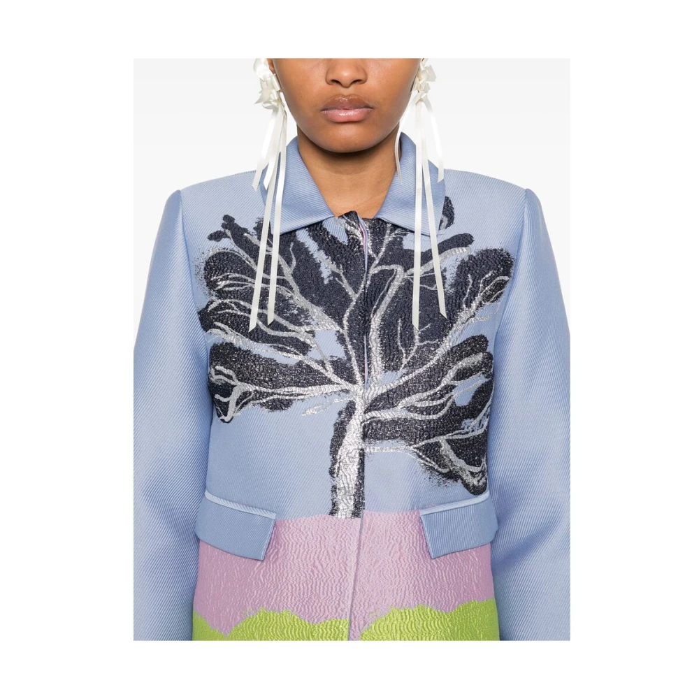 Stine Goya Blauwe knoopsluiting bovenkleding Blue Dames