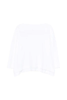 Sweater med båthals i bomull