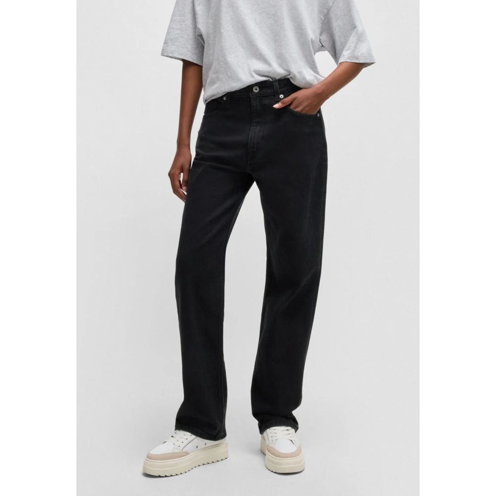 Hugo Boss Stijlvolle Donna Jeans voor vrouwen Black Dames