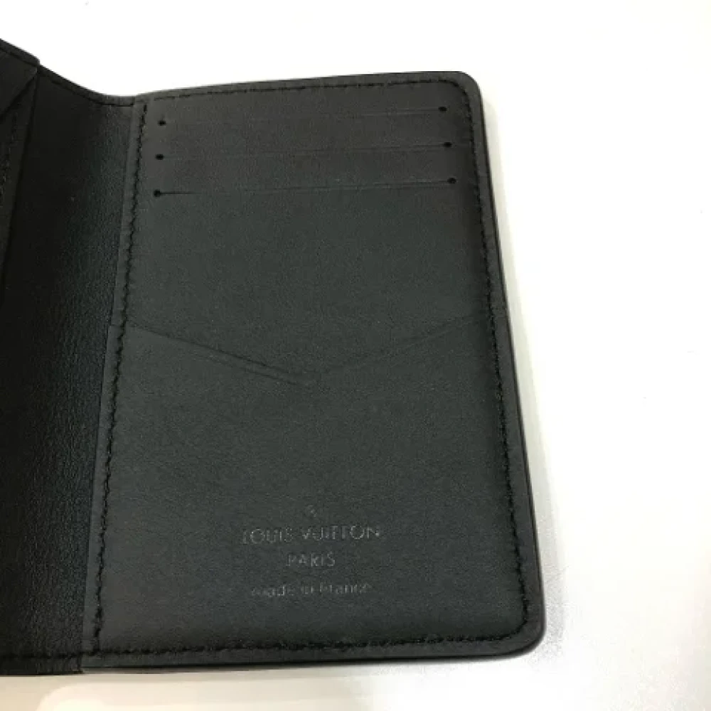 Louis Vuitton Vintage Pre-owned Leather wallets Black Heren