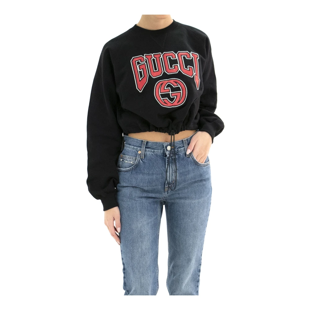 Gucci Katoenen Sweatshirt Black Dames