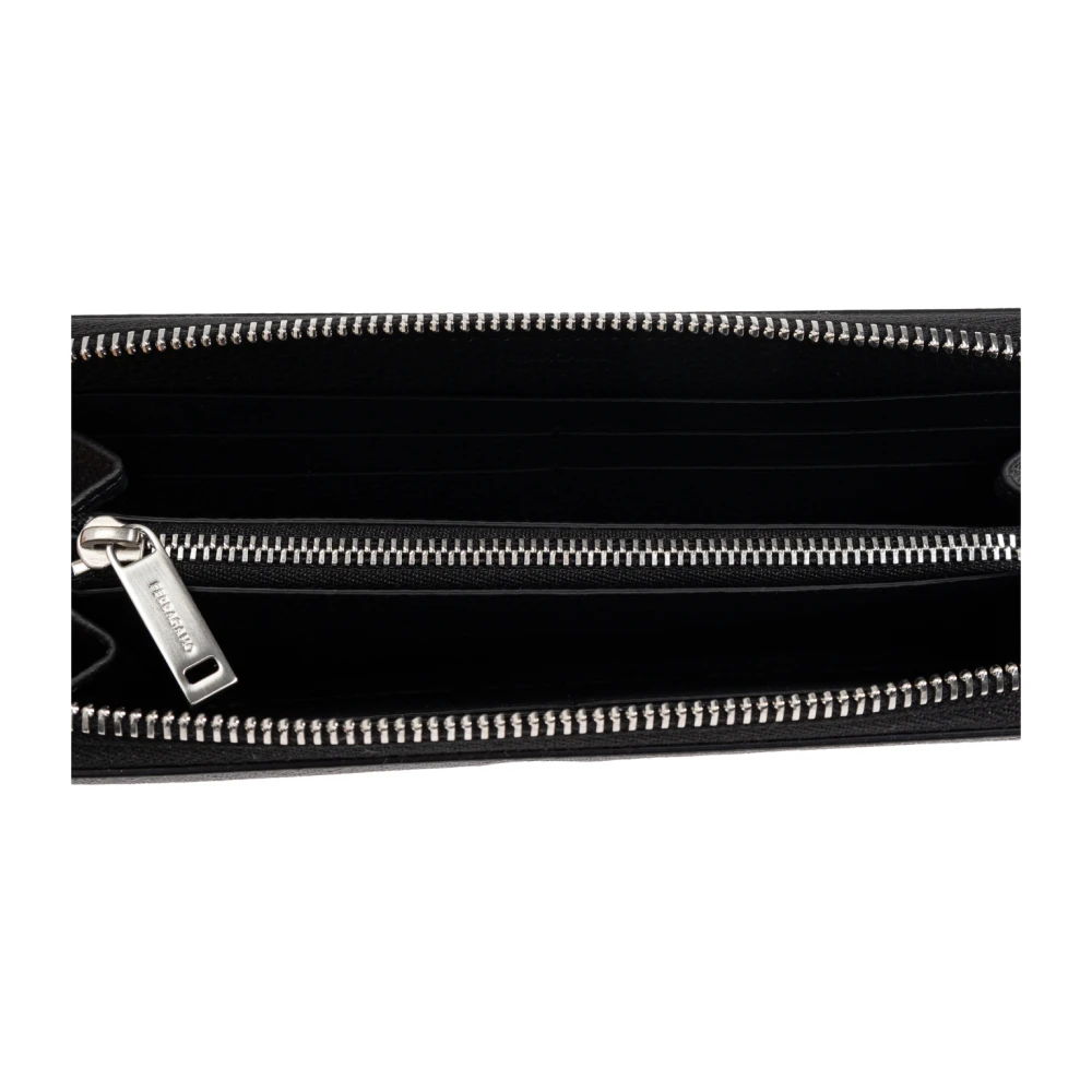 Salvatore Ferragamo Canvas portemonnee met monogram Gray Heren
