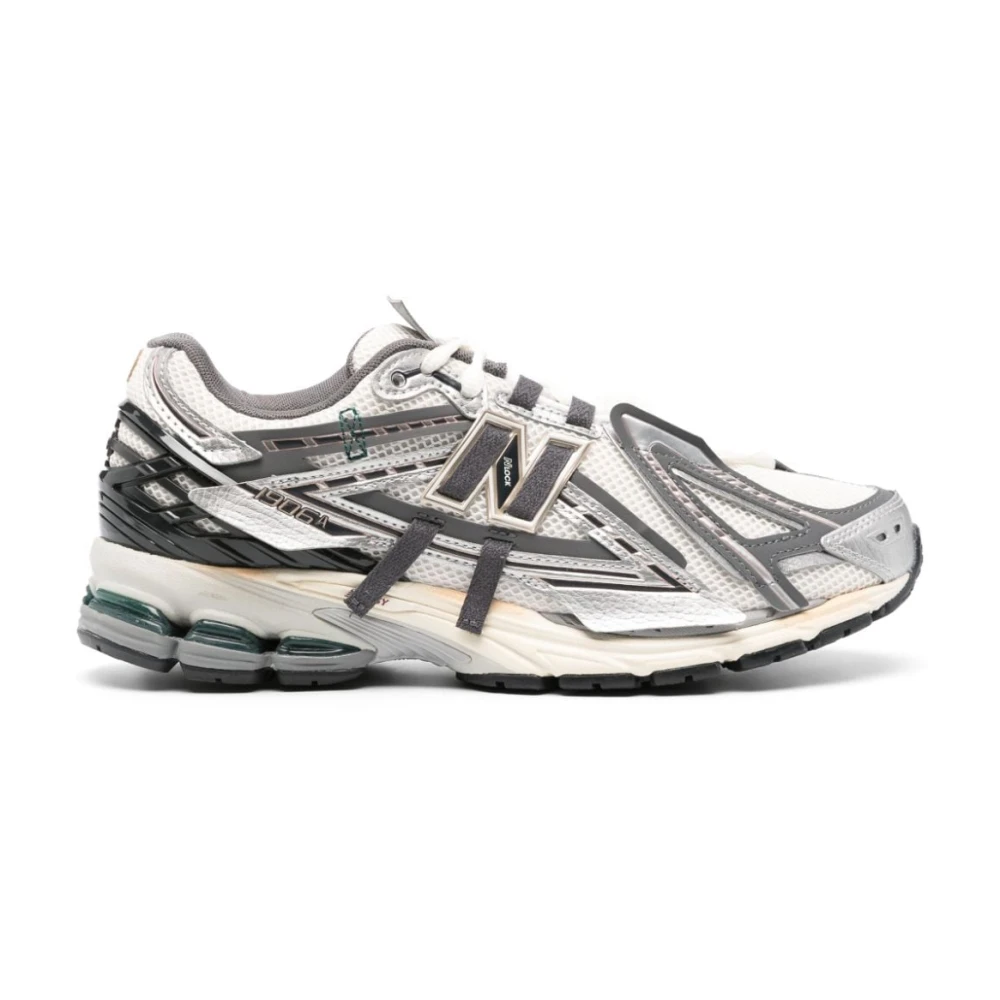 New Balance Silver Polyester Athletic Sneakers - EU42/US9 - Image 5