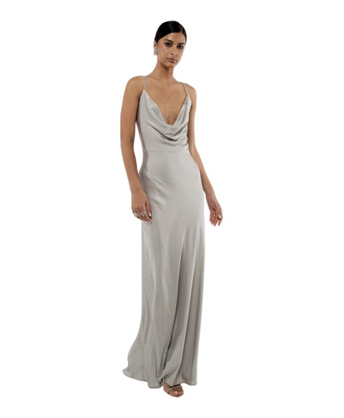 robe-longue-argent-avec-bretelles-fines