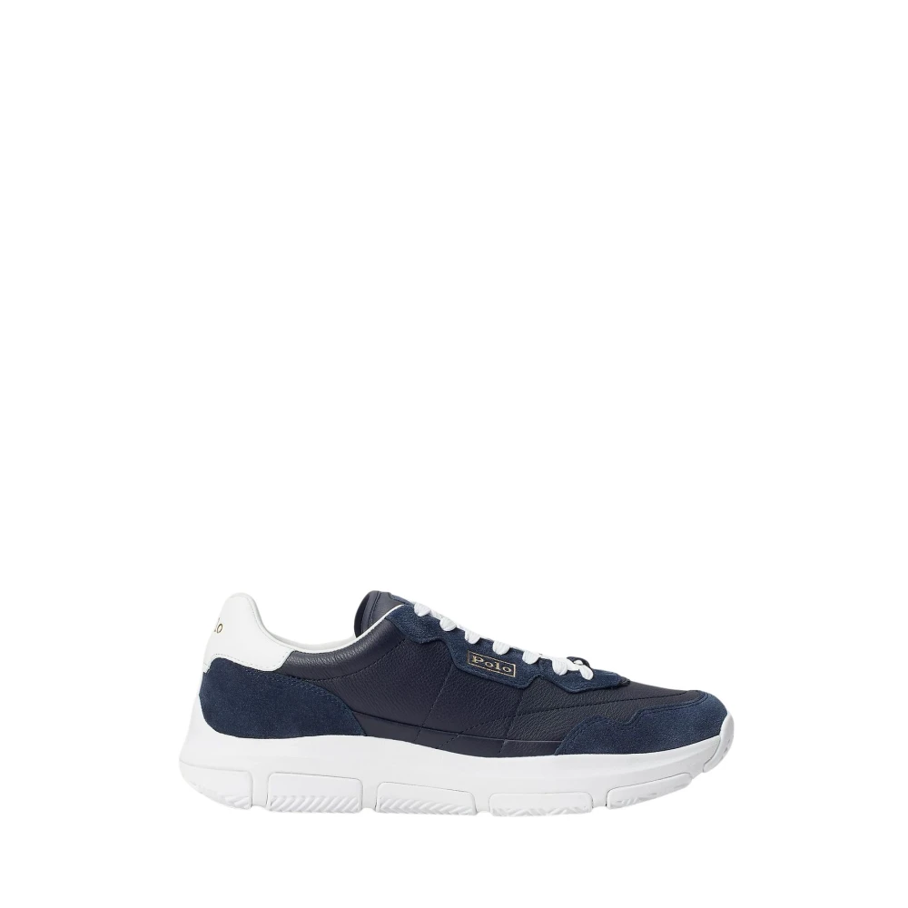 Polo Ralph Lauren Leren Sneakers Heren Schoenen Blauw