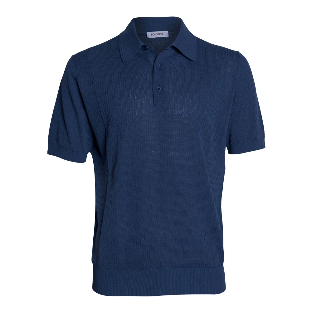 Kangra Herr Blå Toppar Xl, Bomull, Polo Shirt