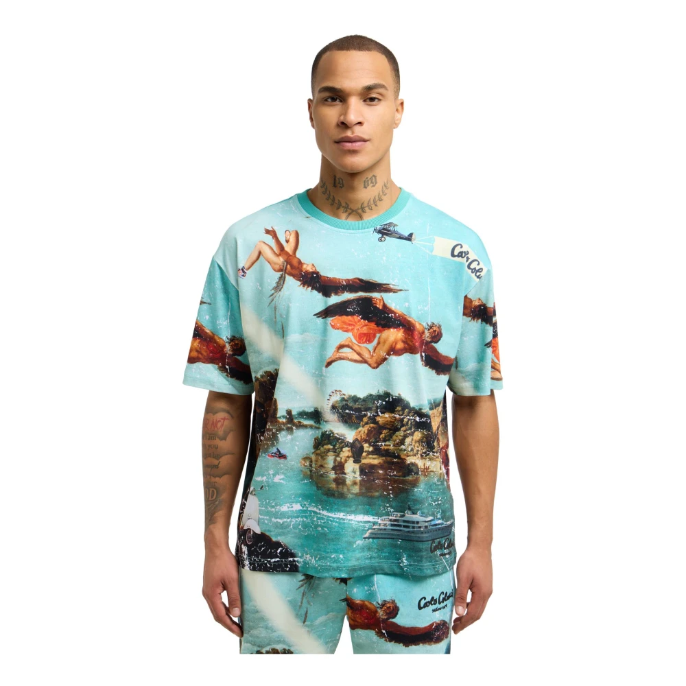 carlo colucci Ikarus Verhaal T-shirt Multicolor Heren