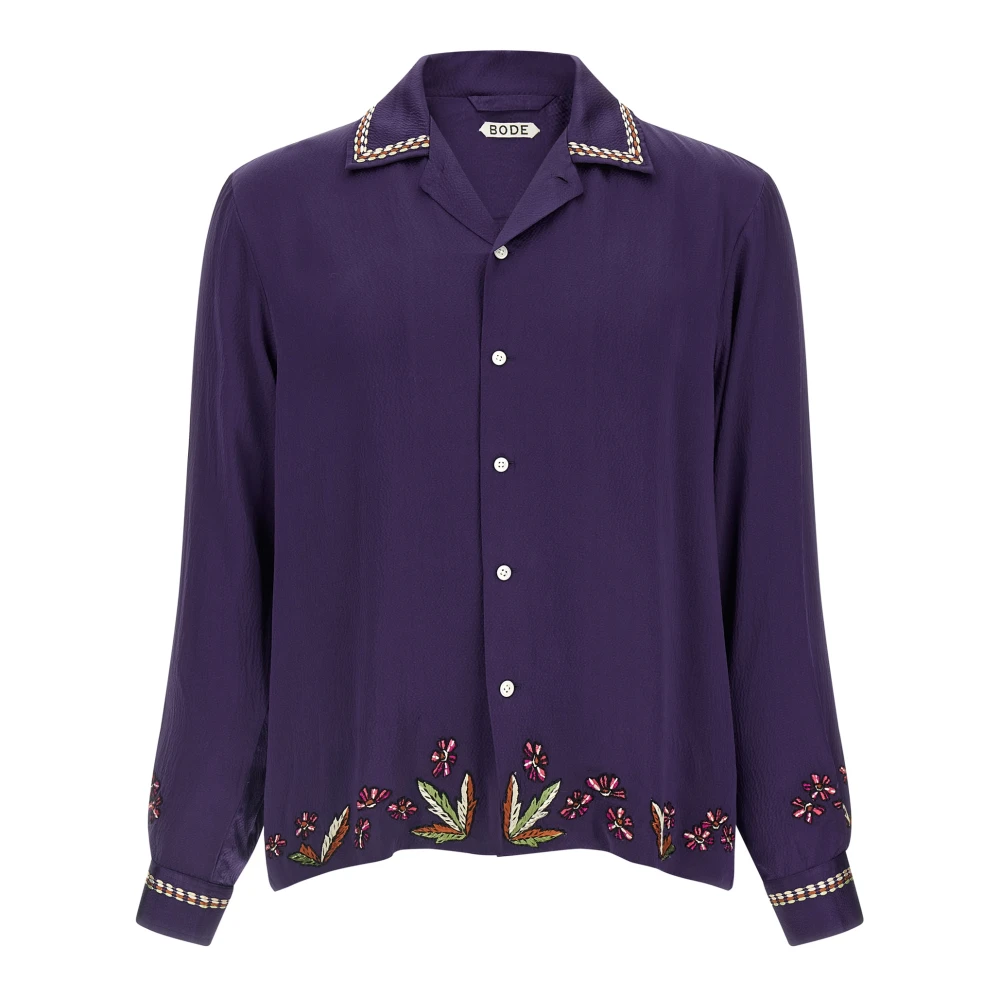 Bode Herren Violett Shirts, Lila, Lgröße: