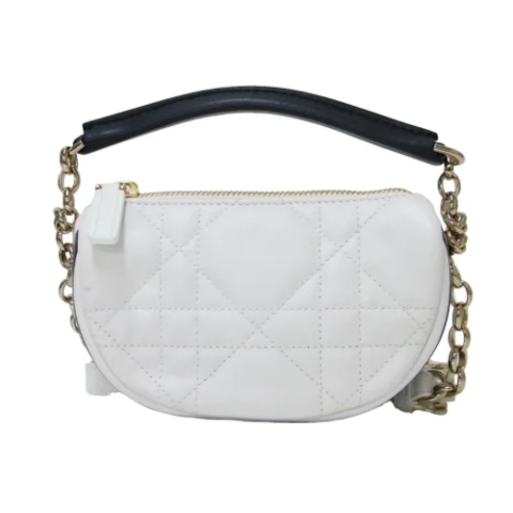 Dior Vintage Pre-owned Leather dior-bags White Dames